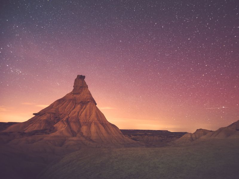 bardenas reales de noche